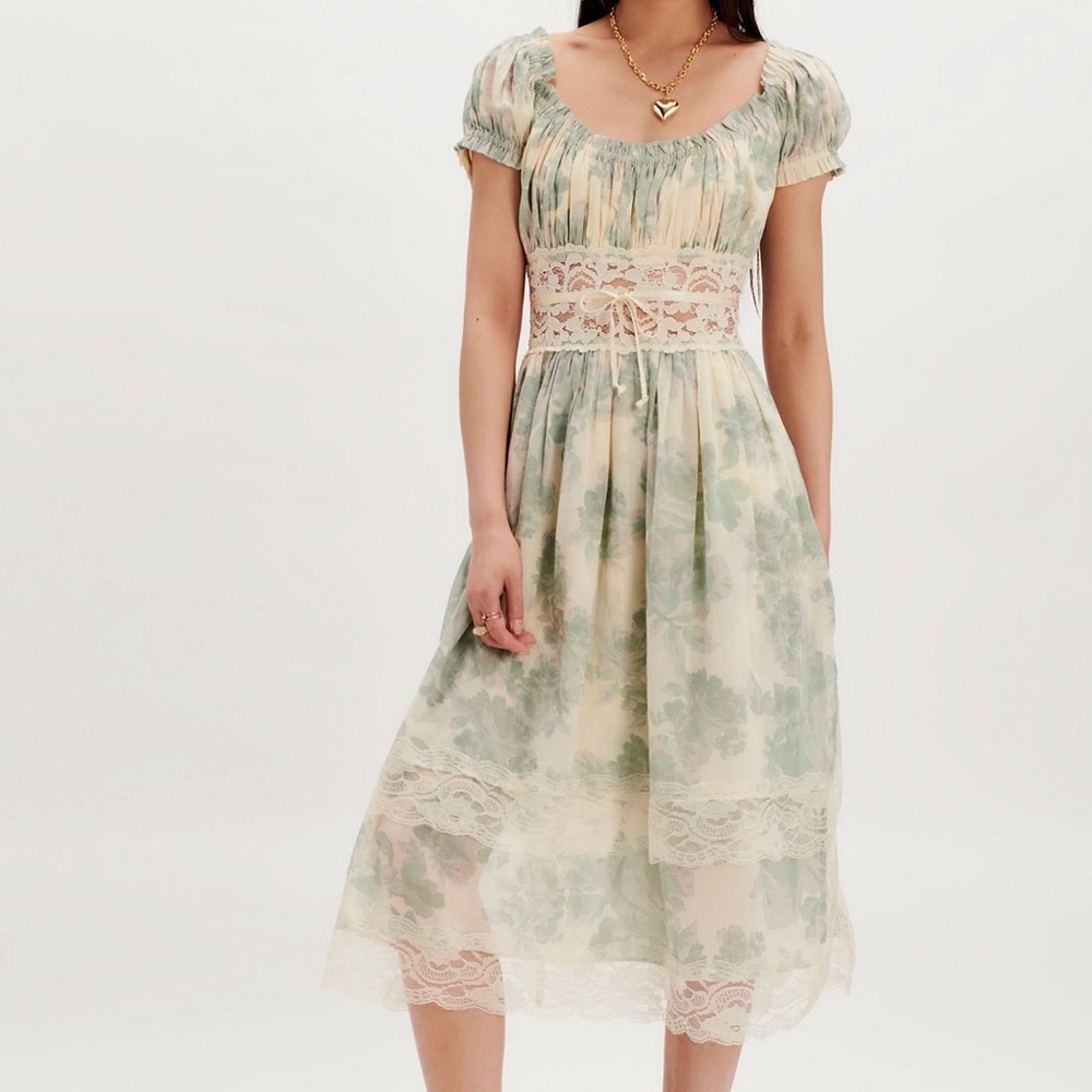 Free People Honeysuckle Printed Mini Dress